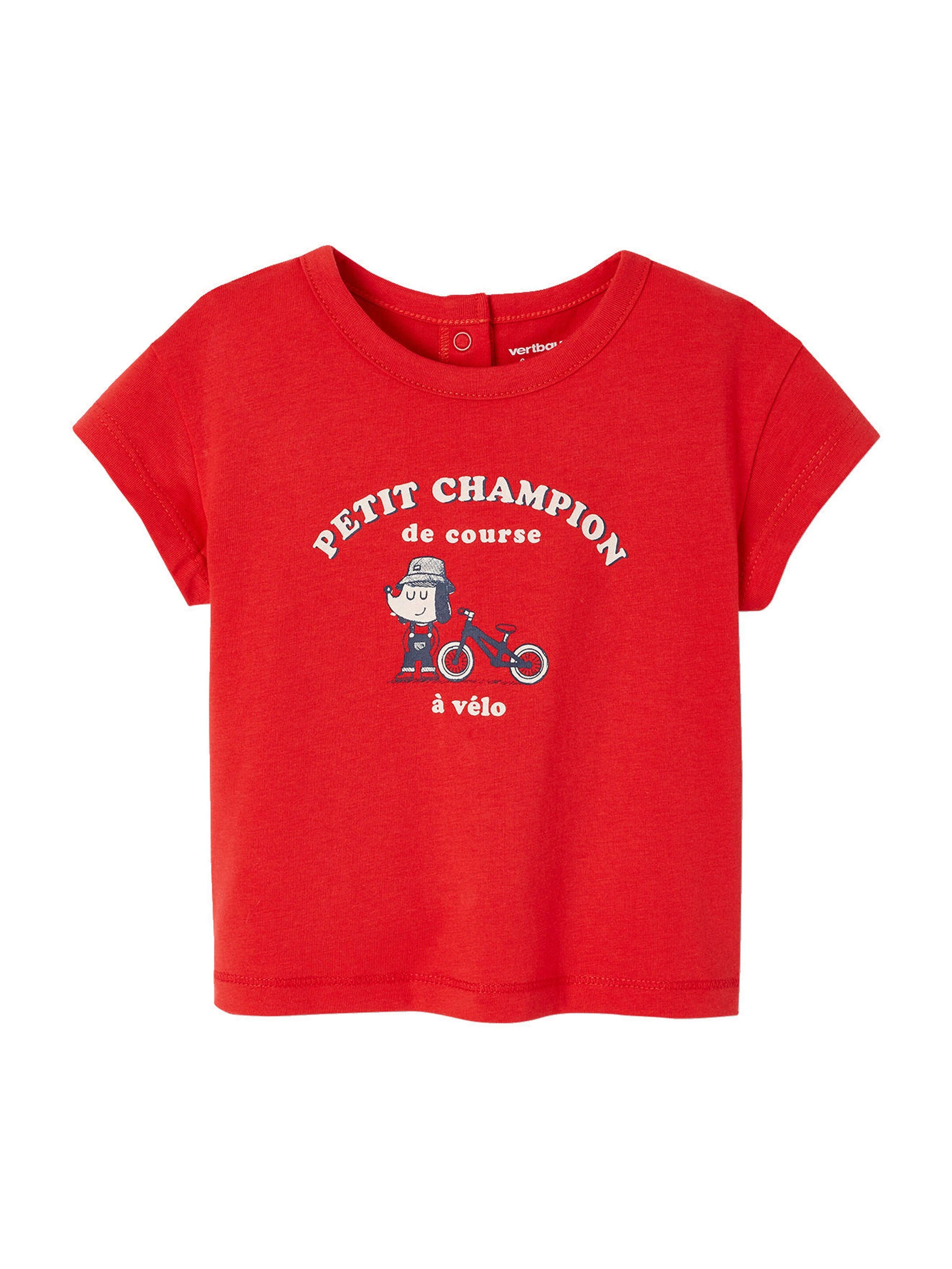 Vertbaudet 2er-Pack Baby T-Shirts BASIC rot
