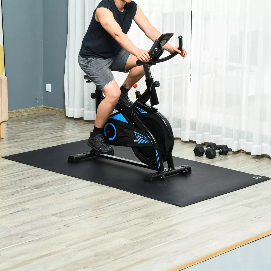 HOMCOM Fitnessmatte für Sportgeräte schwarz