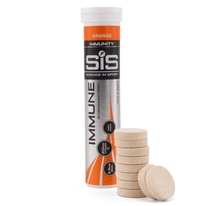 Sis Unisex Vitaminer og mineraler GO Immune Tablets 20x4g. Orange
