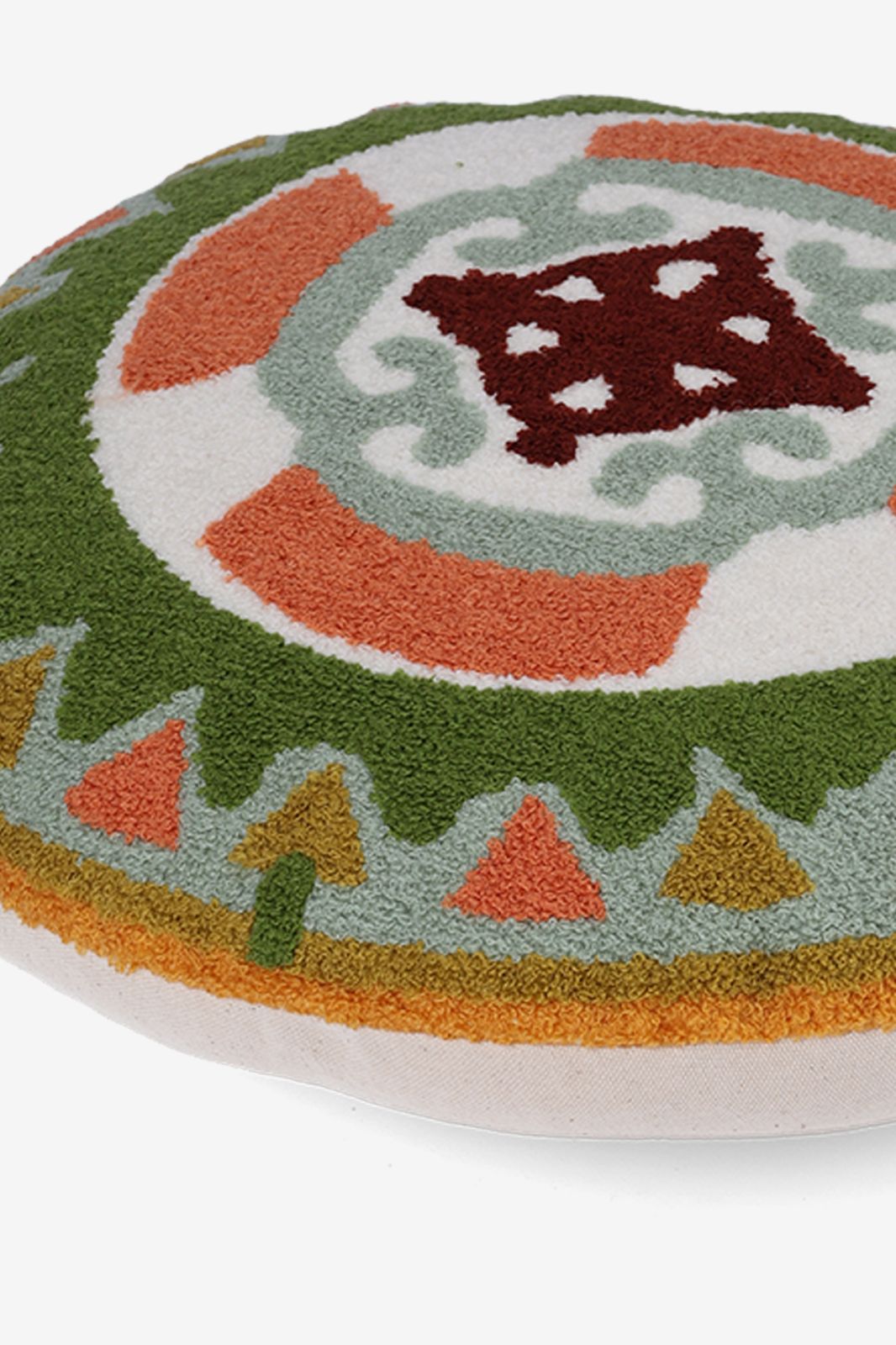 Multicolour rond kussen