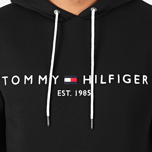 Sweat Capuche Core Tommy Logo 0752 Noir