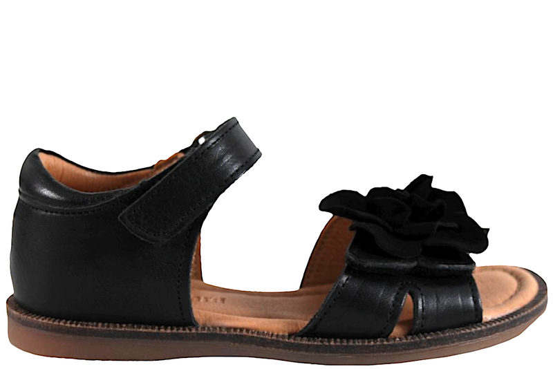 BISGAARD AGNES C SANDAL I SORT GLAT SKIND