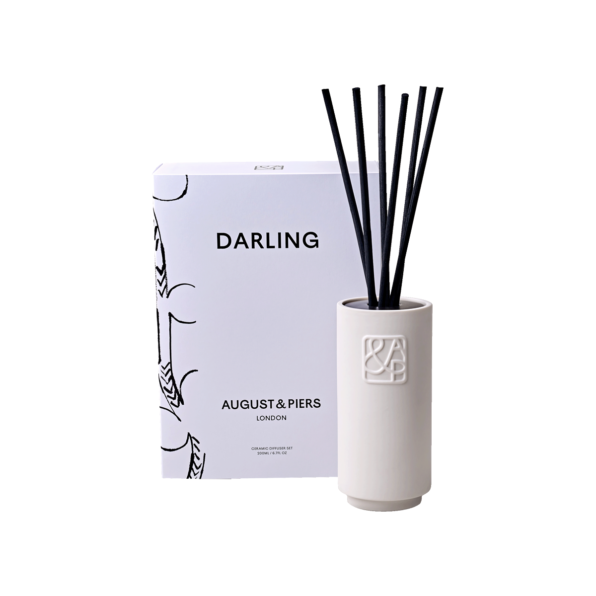 Darling Ceramic Diffuser Set 200ml