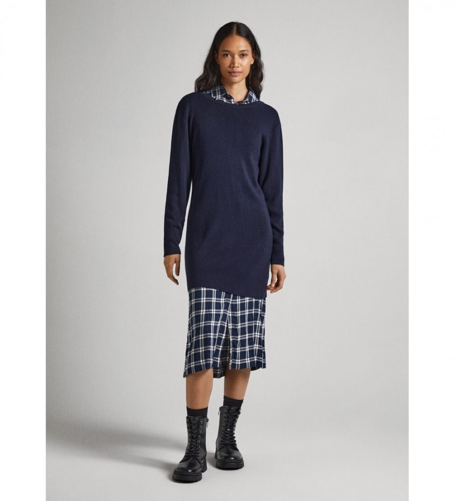 Vestido azul marinho Darice da Pepe Jeans