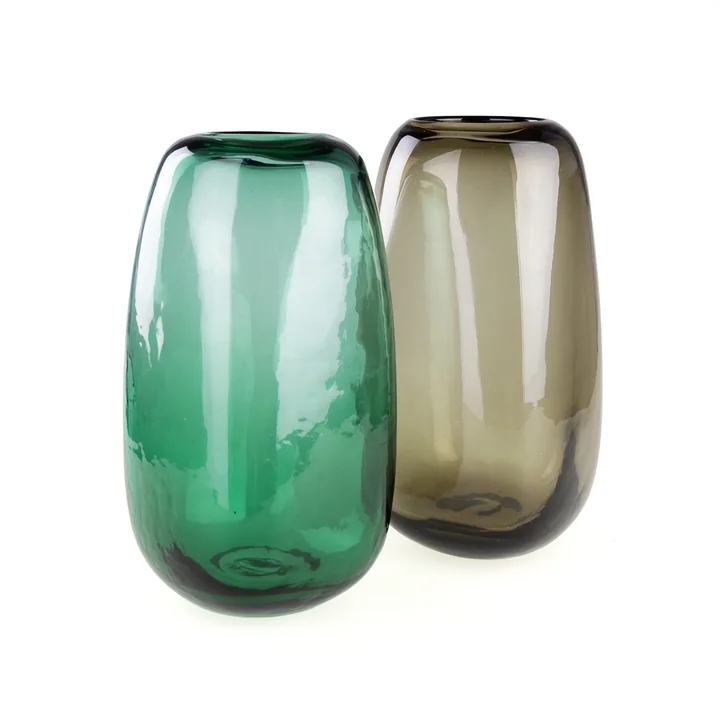 Studio Zondag - Aurora Glas Vase Ø 13 x H 22 cm, braun