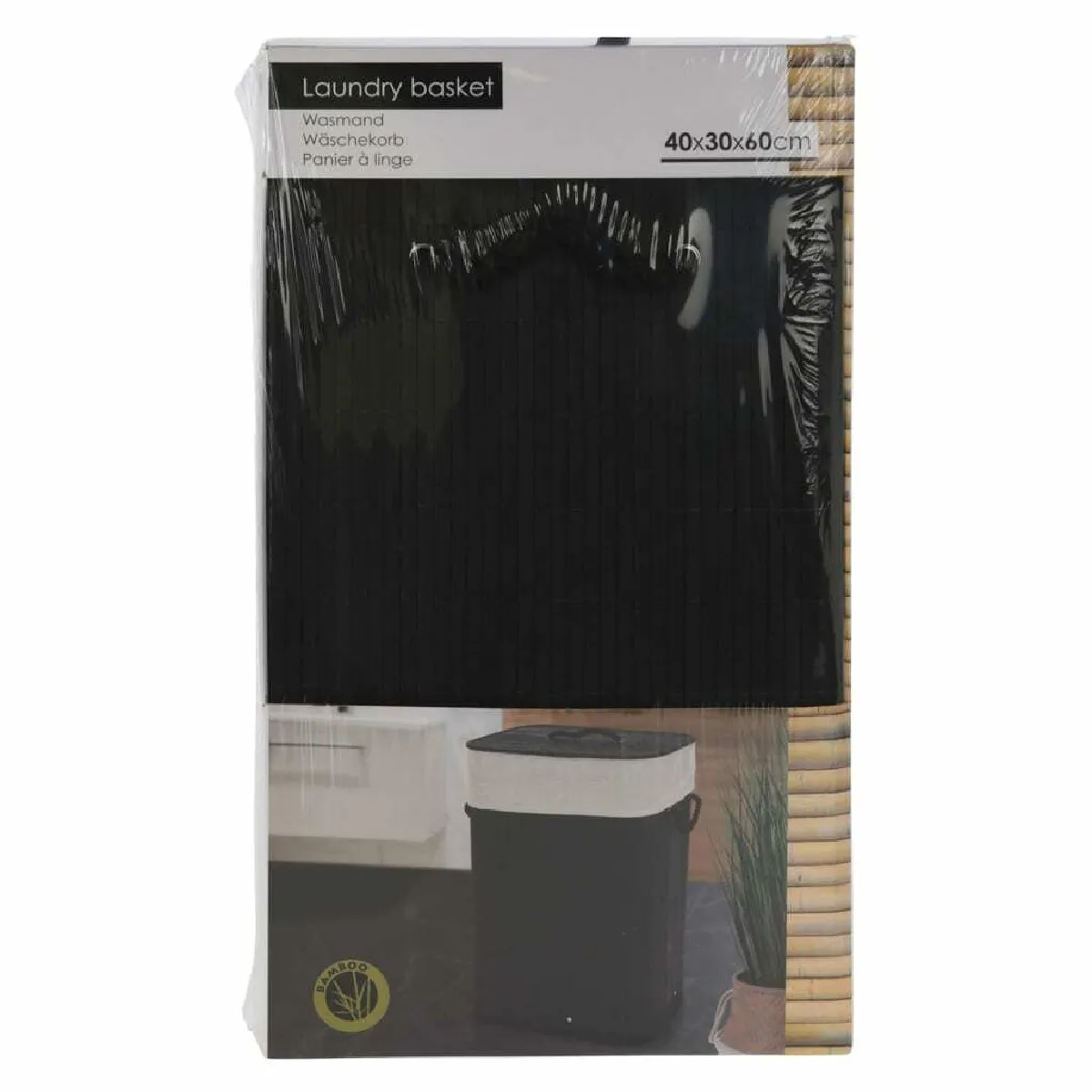 Bathroom Solutions Panier à linge pliable - Noir