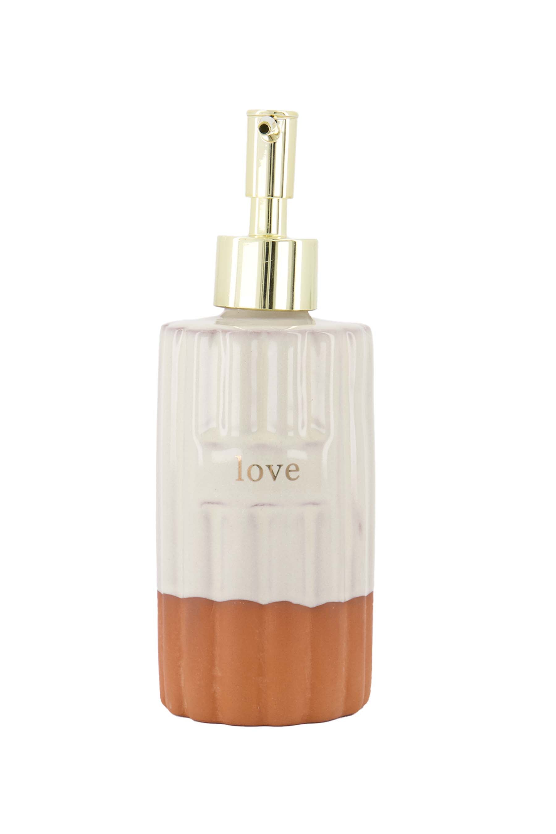 zeepdispenser terracotta love