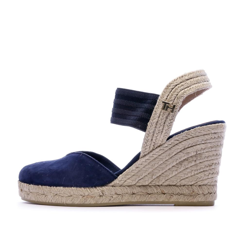Tommy Hilfiger Sandales à talon en daim bleu femmes Tommy Hilfiger