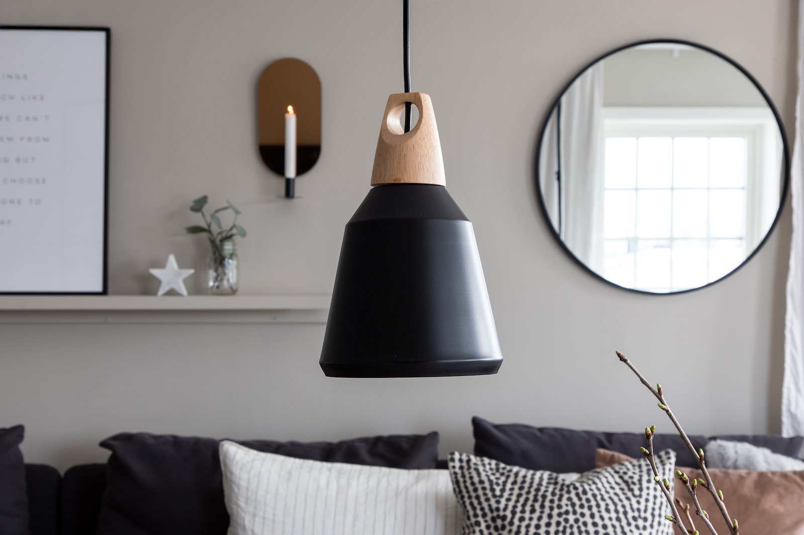 Nao taklampe Sort