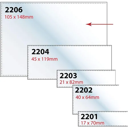 Veloflex Beschriftungsfenster A6 SK, PP-Folie, 10er