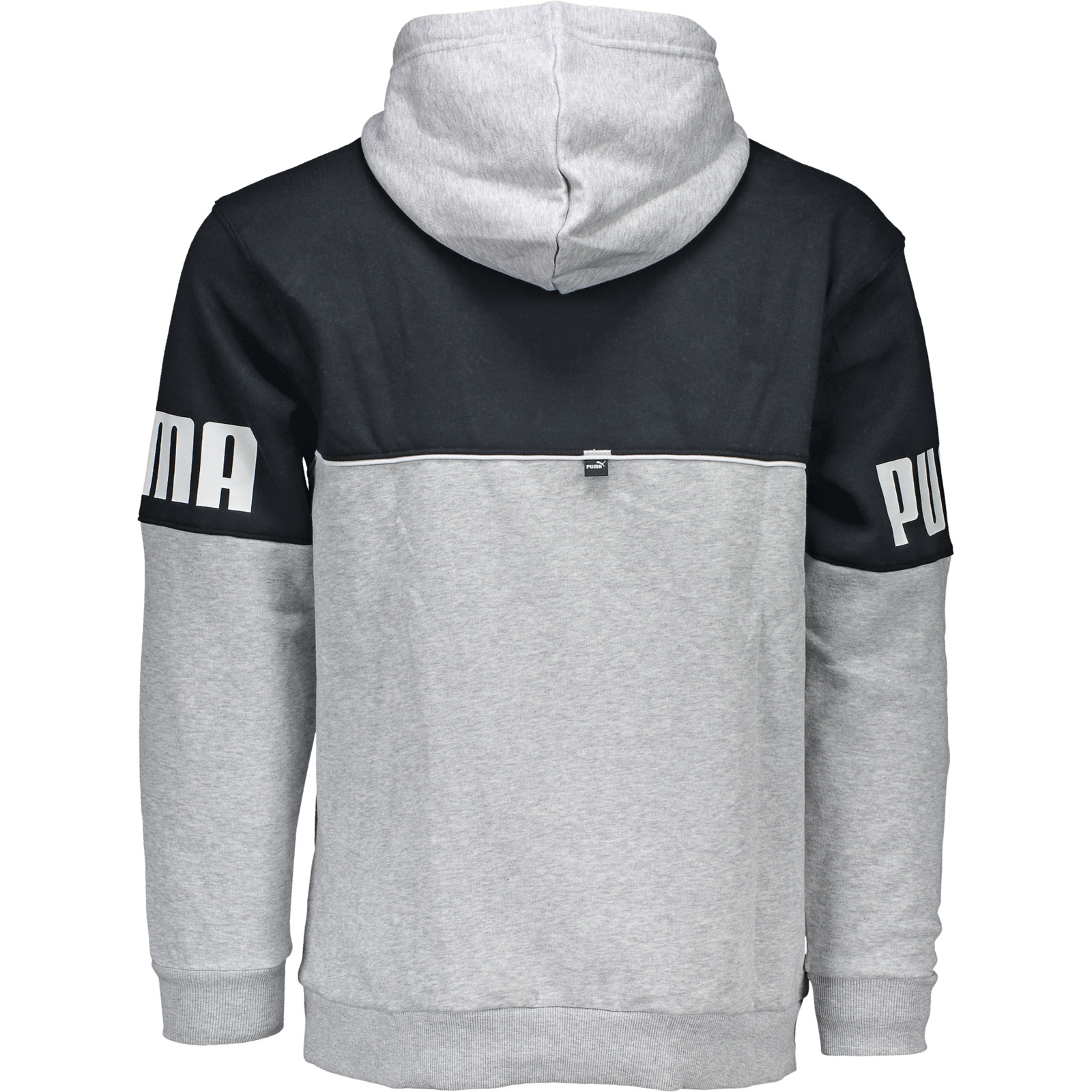 Puma Herren-Hoodie Power Colorblock S, hellgrau