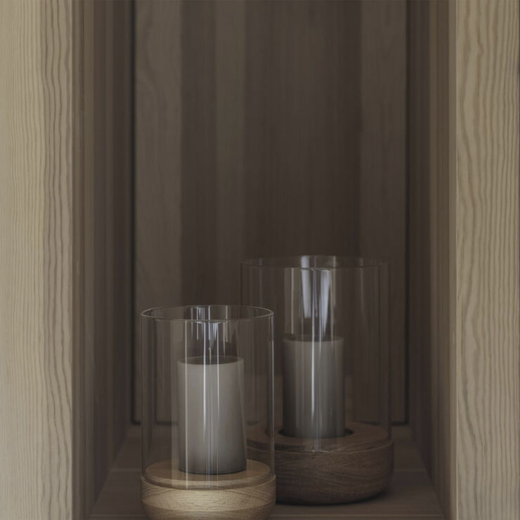 Blomus Lantern -LANTO- Oak Colour Size L Oak