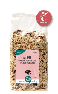 TerraSana Muesli - Noten, Vruchten En Pitten 750GR