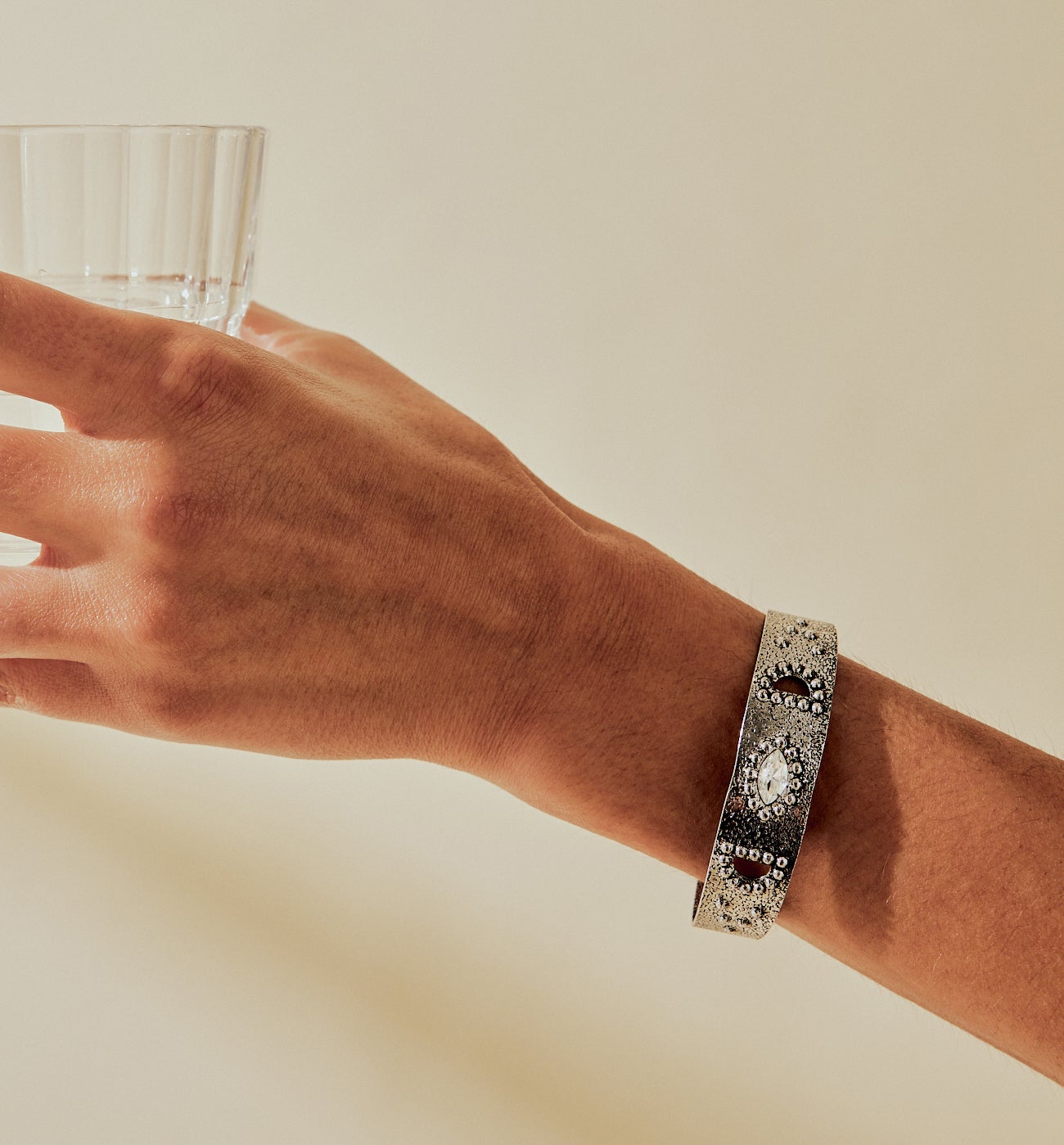 Bracelet jonc ECLIPSE - Argent
