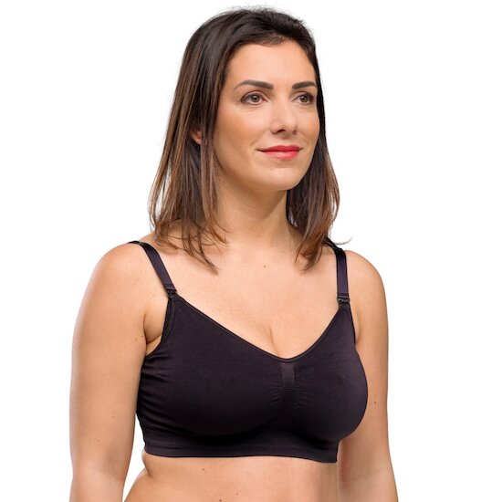 Soutien-gorge d'allaitement rembourré sans coutures   Noir        S   de               Carriwell