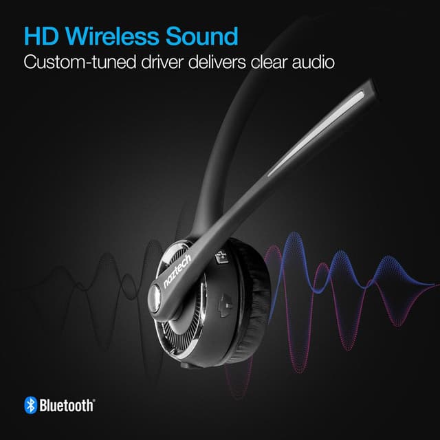 Naztech N980 BT headset m/ladestation