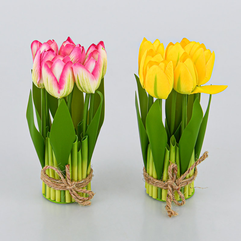 Composition de tulipes à poser