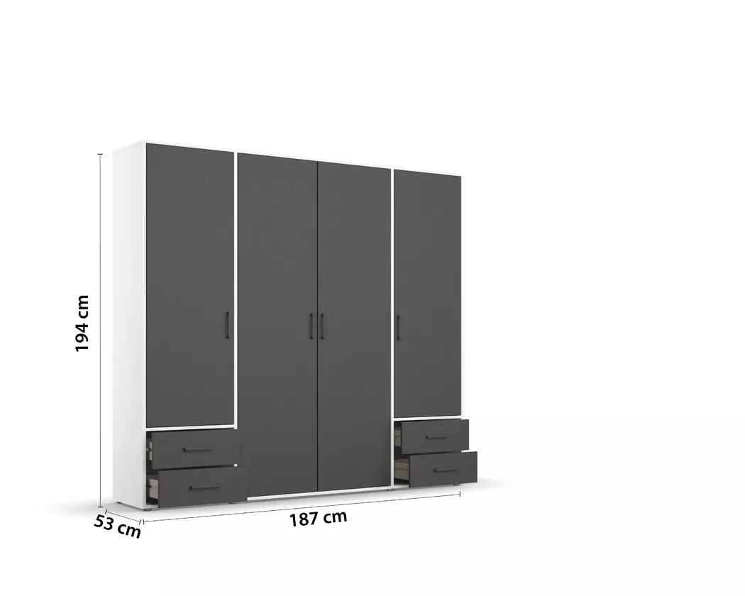 Kleiderschrank Voyager 187 x 194 cm