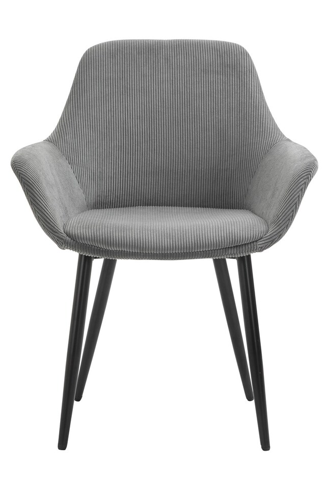CASAVANTI Esszimmerstuhl 2er Set grau/schwarz