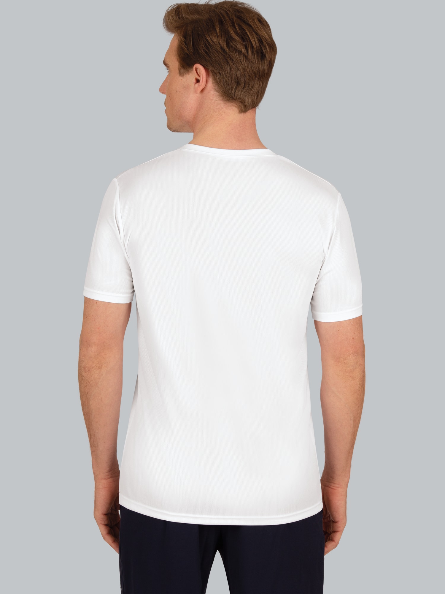 V-Shirt COOLMAX® Weiss