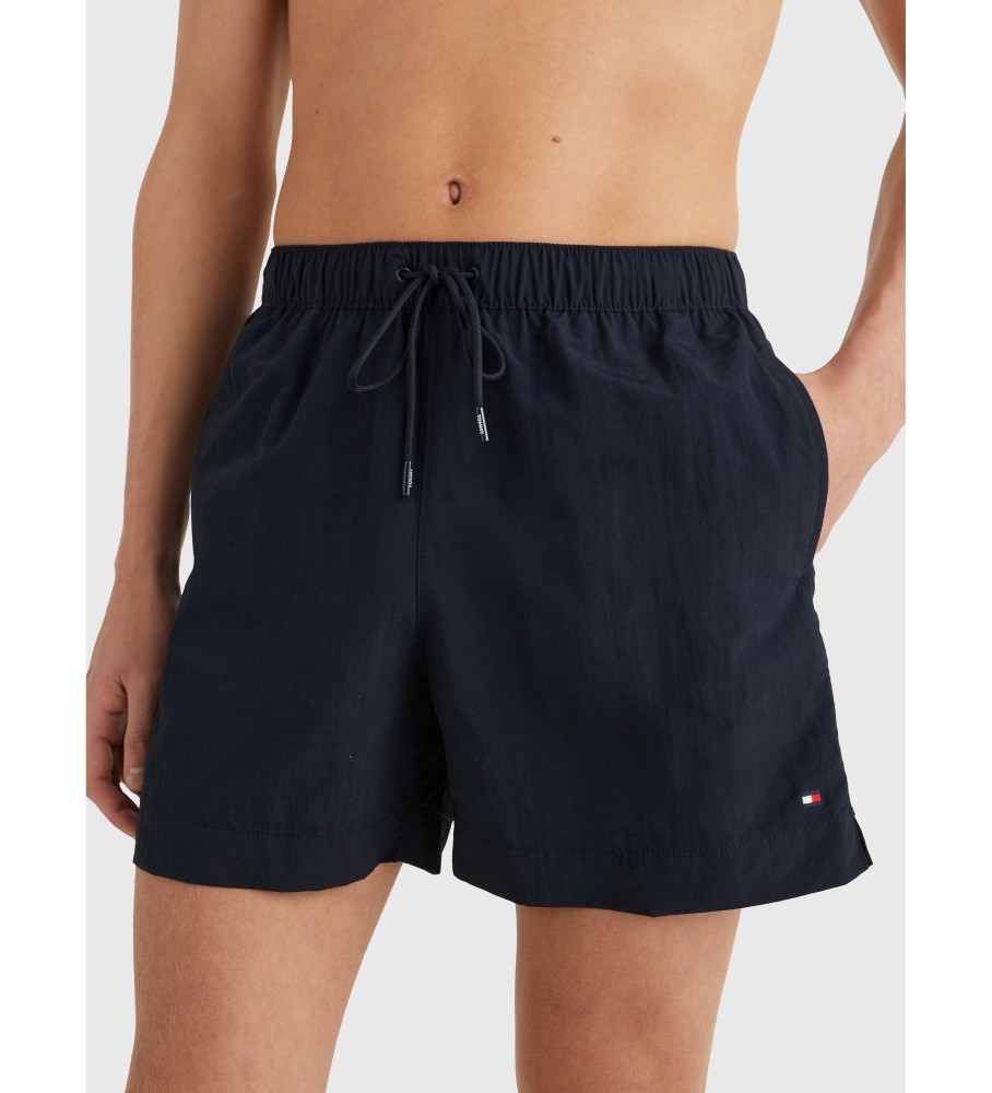 Calção de banho Tommy Hilfiger Essential de comprimento médio, azul marinho