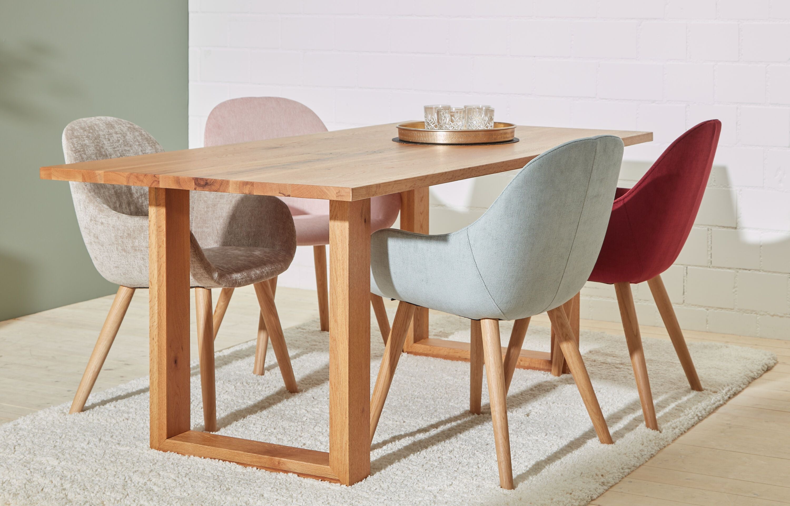 LAYLA Stuhl - Schwarz / B: 56.0 cm x T: 60.0 cm x H: 84.0 cm