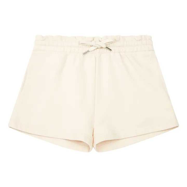 SMALLABLE BASICS Short Fille Molleton Bio | Blanc cassé
