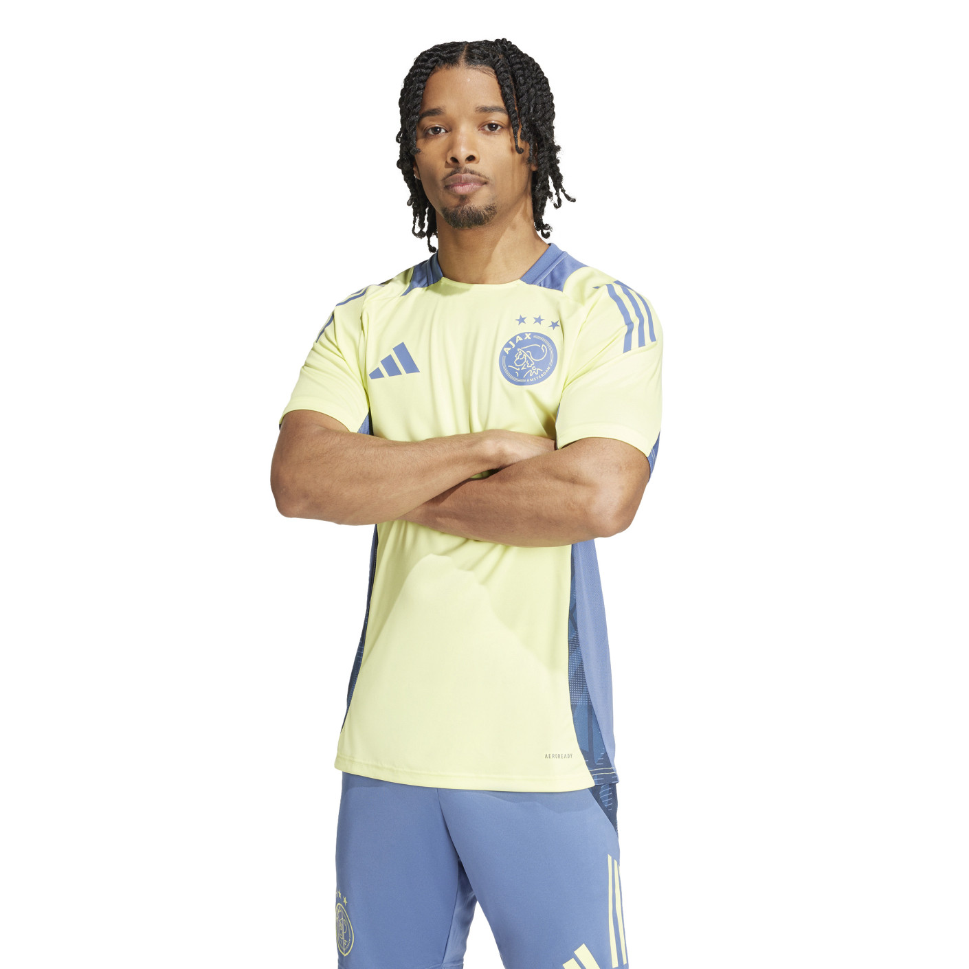 Adidas Ajax Trainingsshirt 2024-2025 Geel Blauw