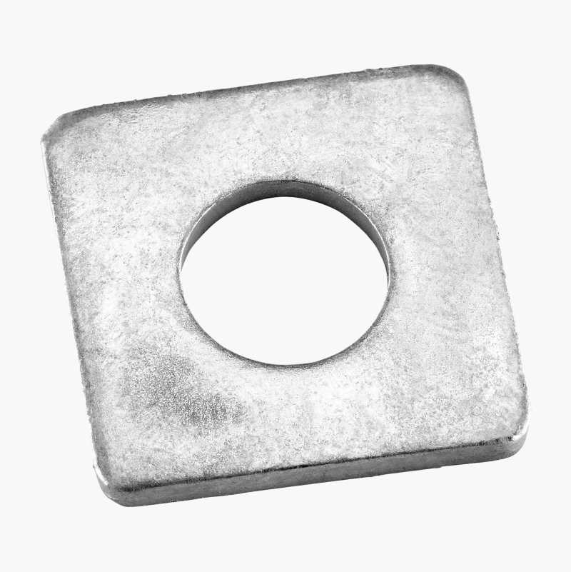Firkantskive M11, 25 x 25 mm, varmforsinket, 10 stk.