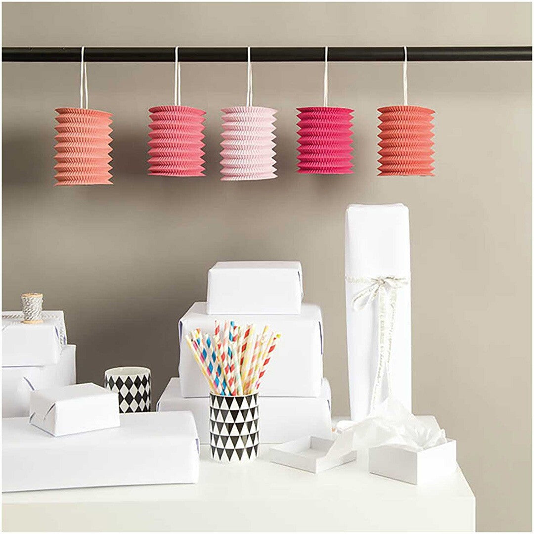 Lampions papier - candy - 5st