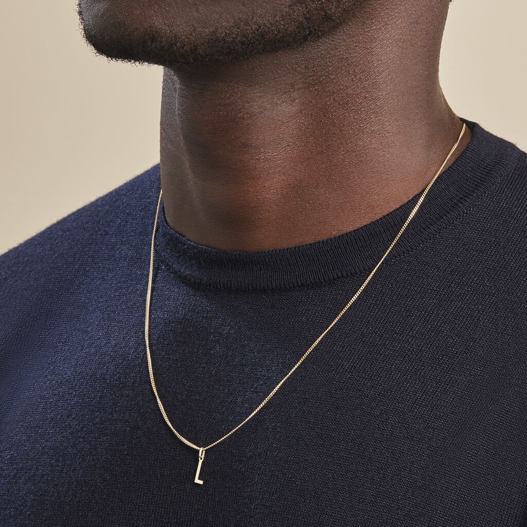 Pendentif Ionia Lettre Or Jaune