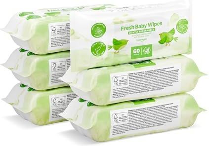 by Amazon Verse babydoekjes 360 doekjes, 6 stuks van 60