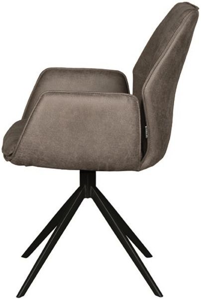 Eetkamerstoel Taupe Micro Suede DX-74.012 Mellow B58 x D63 x H92 cm