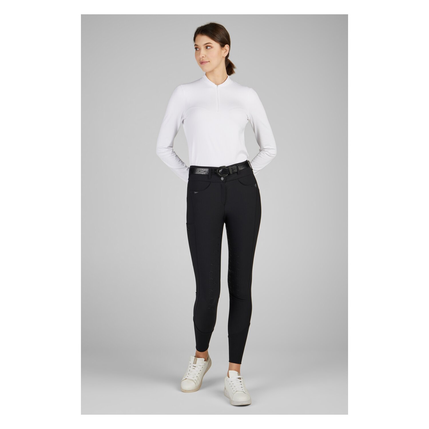 PIKEUR Selection Grip-Gesäßeinsatz-Reithose Laure - black