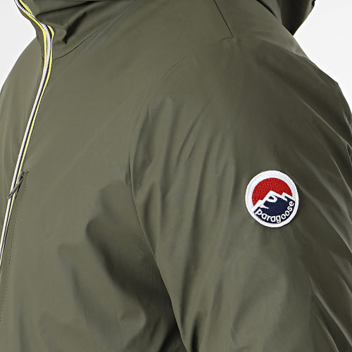 Veste Capuche Zippée Vert Kaki