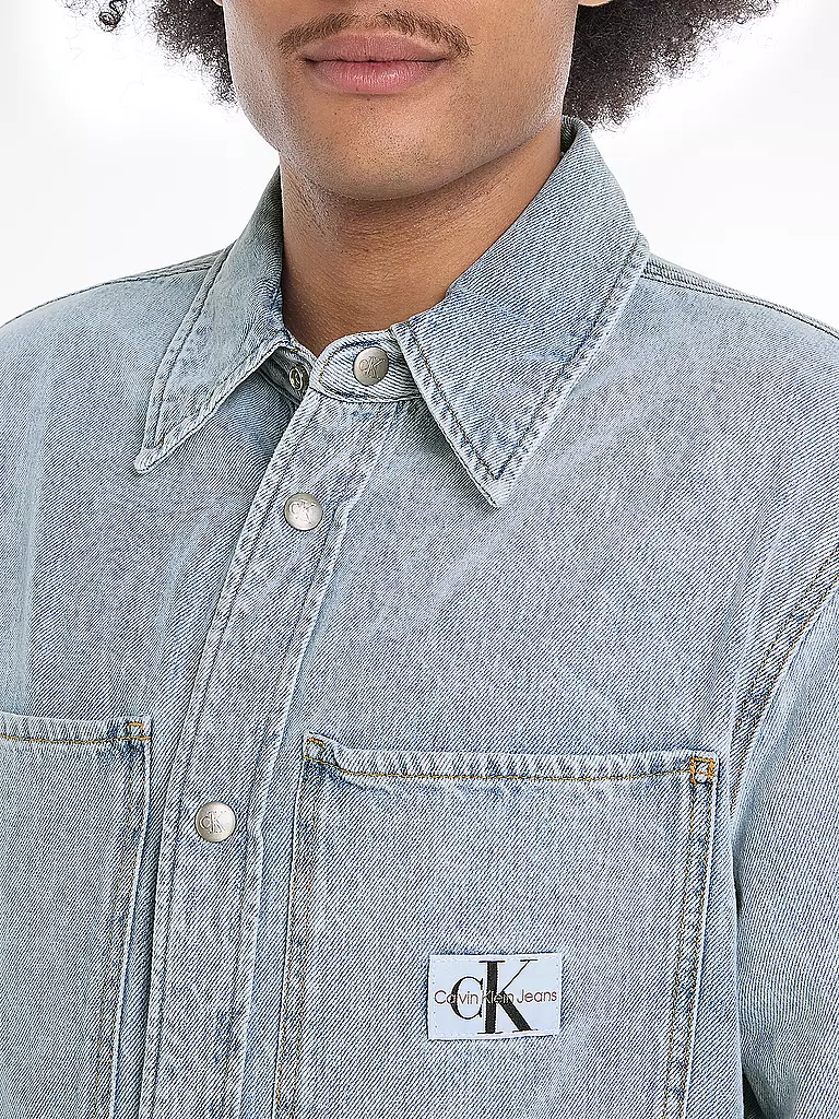 CALVIN KLEIN JEANS Jeanshemd hellblau