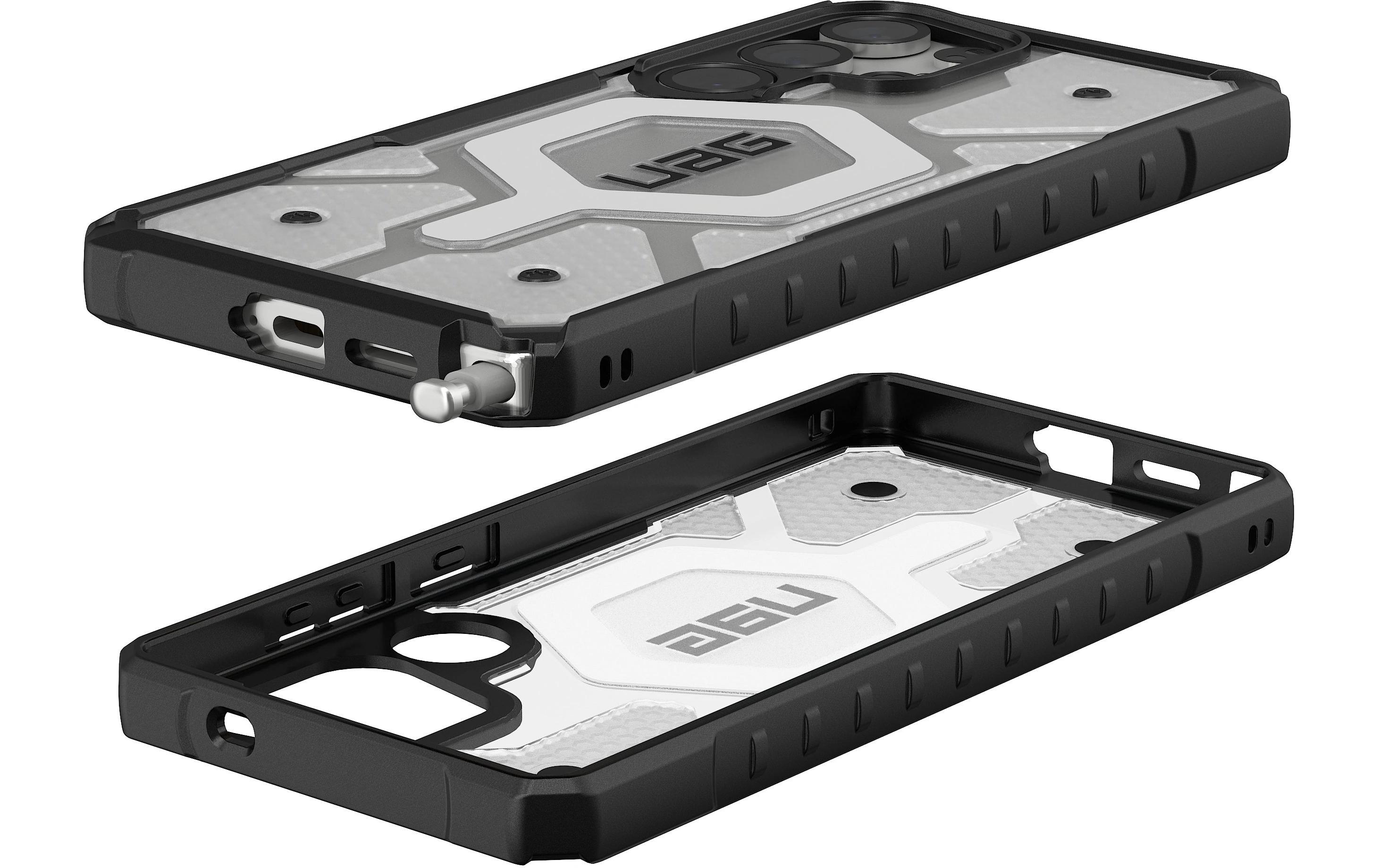 Back Cover Pathfinder Clear Galaxy S25 Ultra Ice SilverMagnetische Schutzhülle für das Samsung