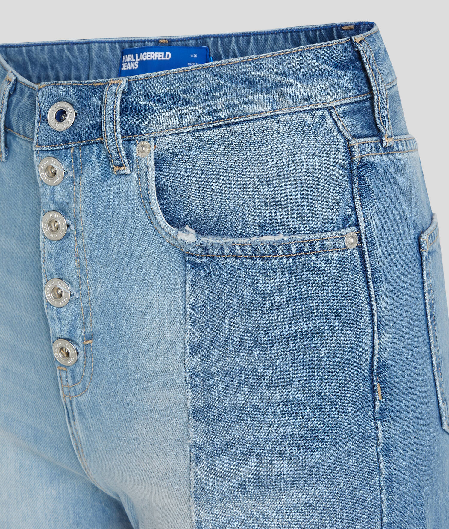 SHORT EN JEAN TAILLE HAUTE EFFET STRUCTURÉ KLJ