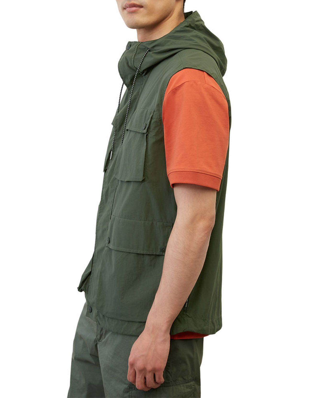 Marc O'Polo Veste sans manches Utility kaki