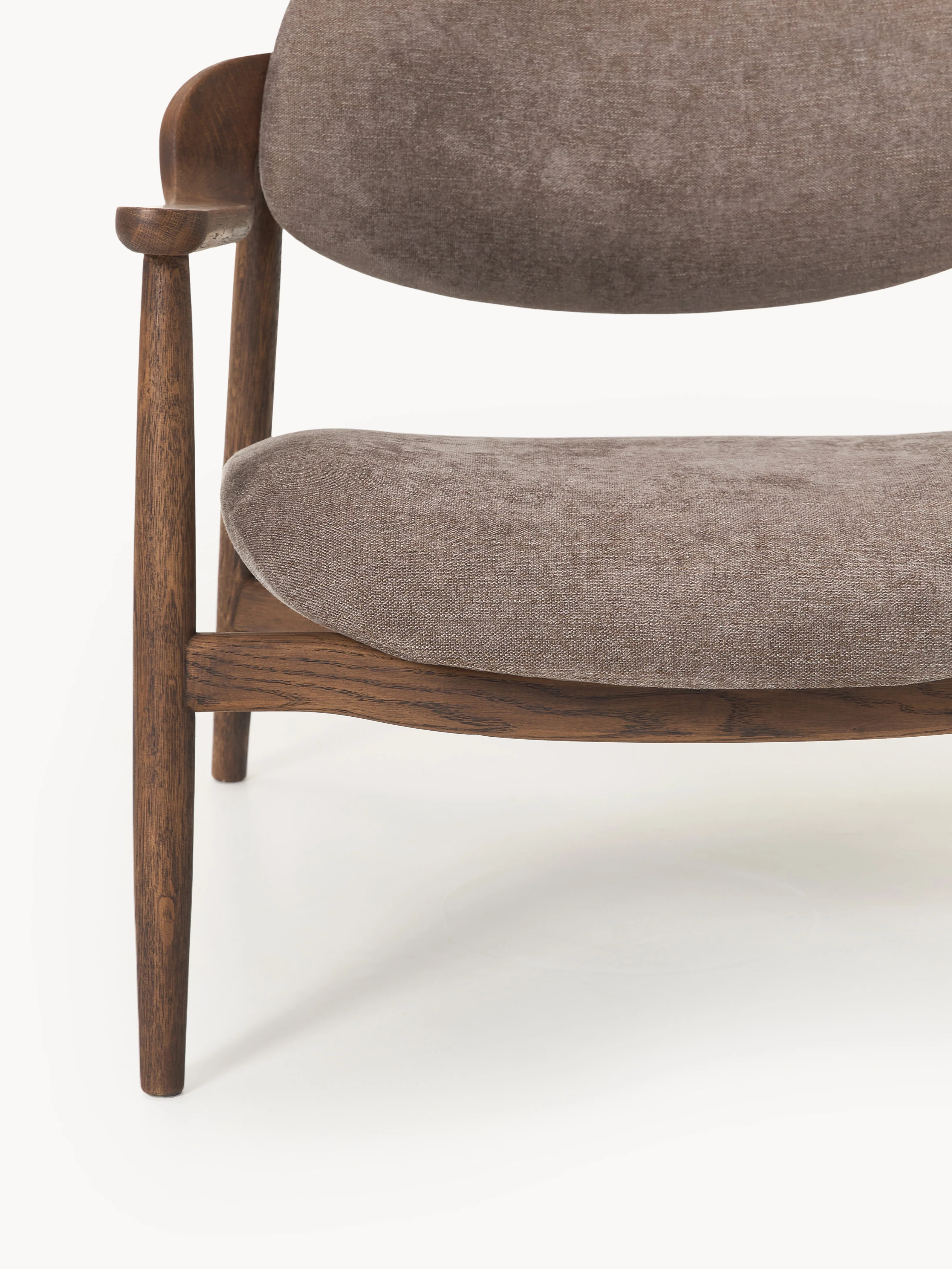 Loungefauteuil Rae van eikenhout