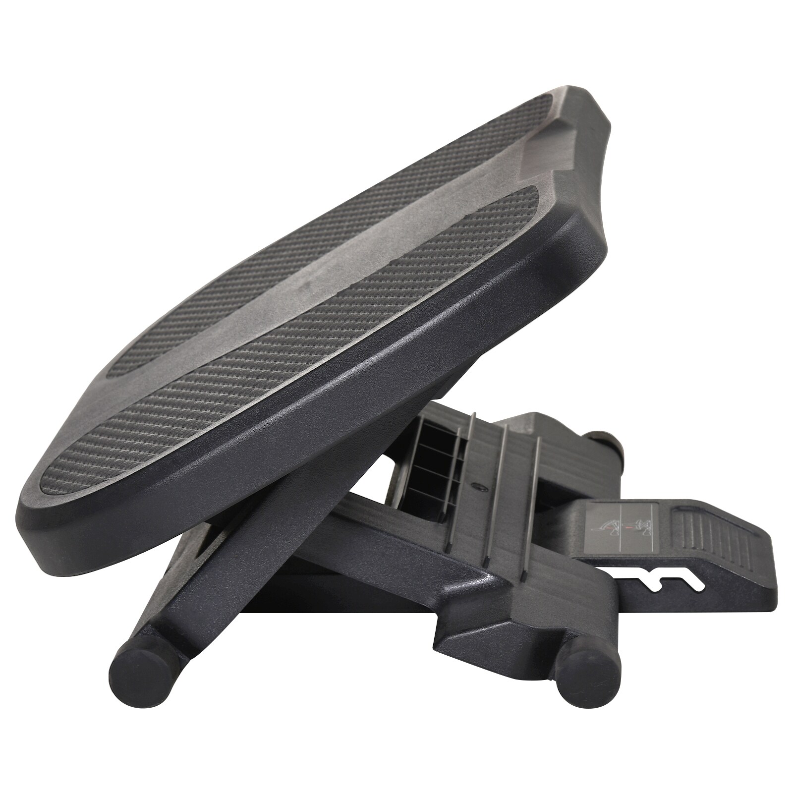HOMCOM Fußstütze verstellbar schwarz 45 x 34 x 10-16,5 cm (BxTxH)