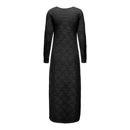 ONLY Rose Long Lace Kjole, Black, M