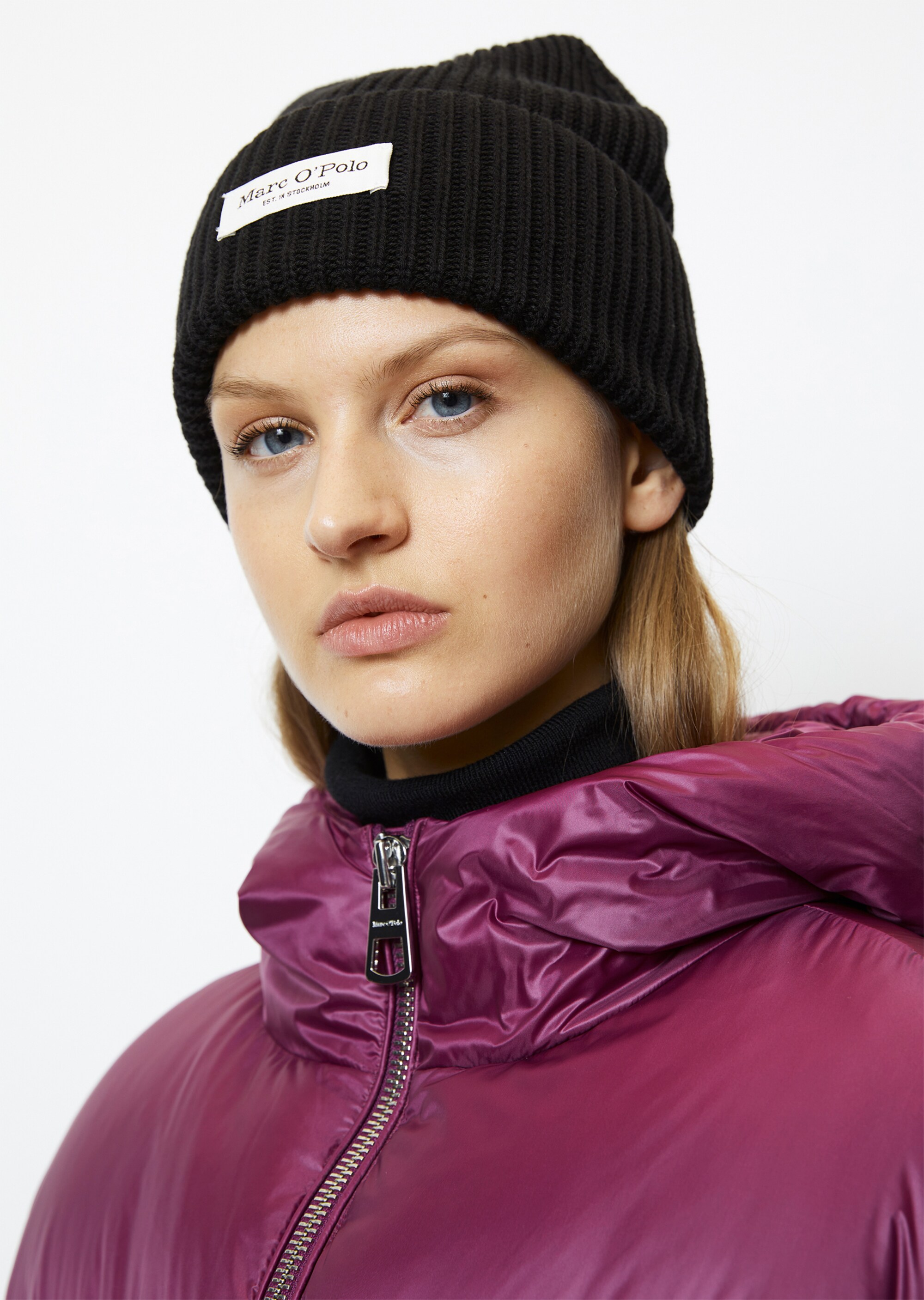 Daunenjacke relaxed aus recyceltem Shiny-Nylon