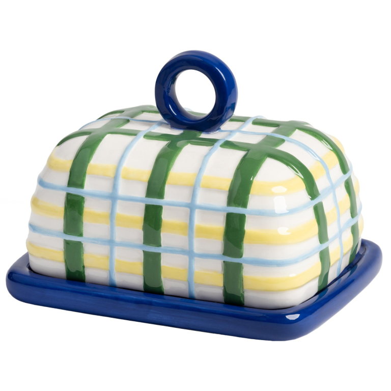 &klevering Plaid botervloot blauw