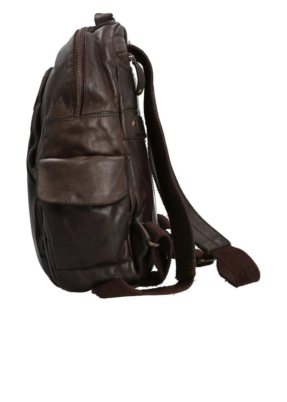 SAC A DOS OSLO CUIR MARRON