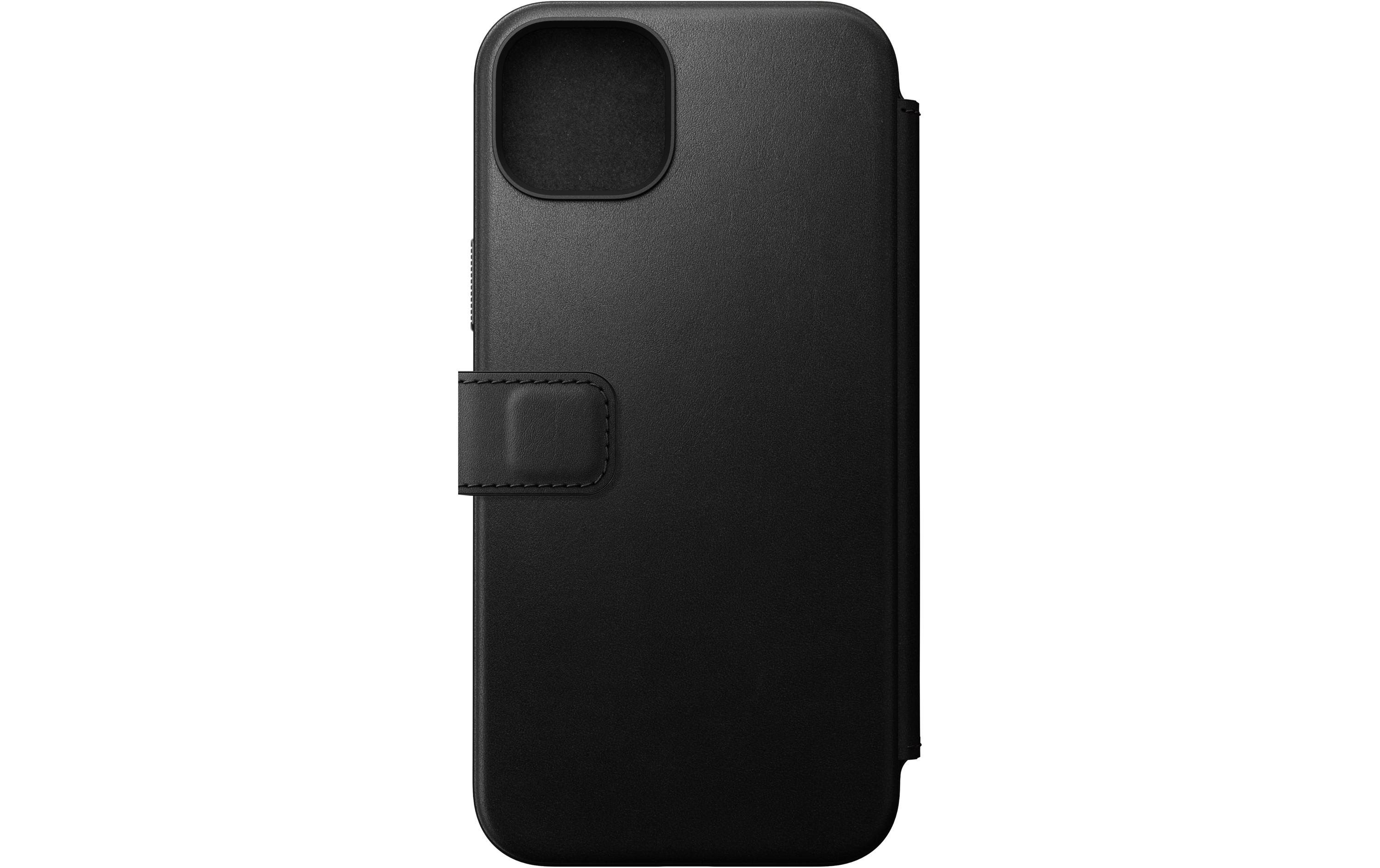 Book Cover Modern Leather Folio iPhone 15 Plus SchwarzModernes Leder Folio für das Apple iPhone 15 Plus