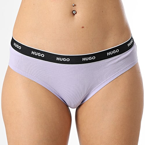 Lot De 3 Culottes Femme 50480157 Noir Blanc Violet