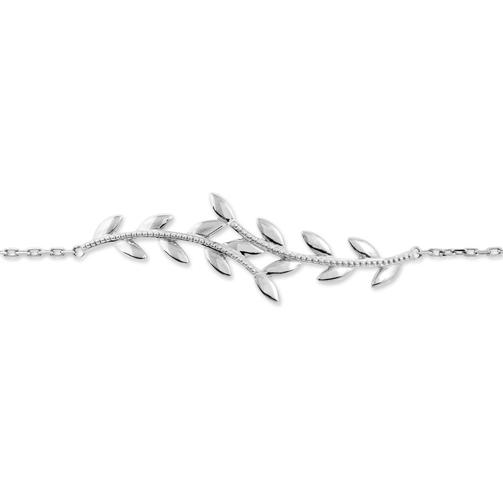 Bracelet Folia Argent Blanc