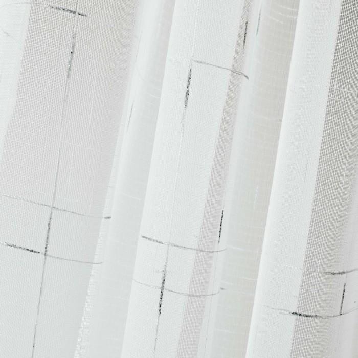 PANNEAU A OEILLETS 140X240CM DIXIE BLANC ARGENT