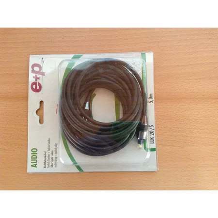 e+p Audio Lichtleiterkabel LLK 20/5 Toslink-Stecker, 5m